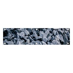 Rocks Stones Gray Gravel Rocky Material  Banner And Sign 4  X 1  by artworkshop