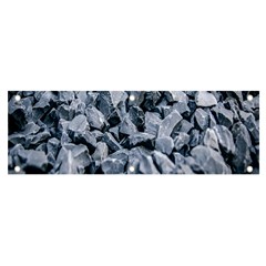 Rocks Stones Gray Gravel Rocky Material  Banner And Sign 6  X 2  by artworkshop