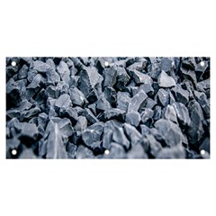 Rocks Stones Gray Gravel Rocky Material  Banner And Sign 6  X 3  by artworkshop