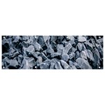 Rocks Stones Gray Gravel Rocky Material  Banner and Sign 9  x 3  Front