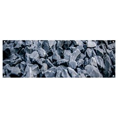 Rocks Stones Gray Gravel Rocky Material  Banner And Sign 12  X 4  by artworkshop