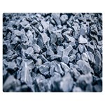 Rocks Stones Gray Gravel Rocky Material  One Side Premium Plush Fleece Blanket (Medium) 60 x50  Blanket Front