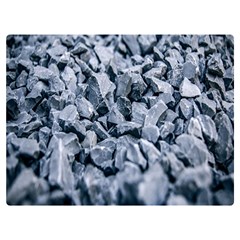 Rocks Stones Gray Gravel Rocky Material  One Side Premium Plush Fleece Blanket (extra Small) by artworkshop