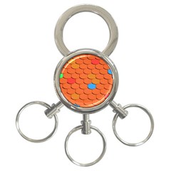 Roof Roofing Tiles  3-ring Key Chain by artworkshop