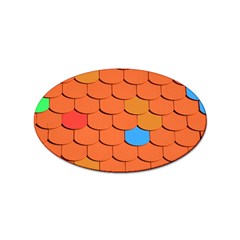 Roof Roofing Tiles  Sticker Oval (10 Pack) by artworkshop