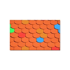 Roof Roofing Tiles  Sticker (rectangular) by artworkshop