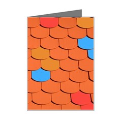 Roof Roofing Tiles  Mini Greeting Card