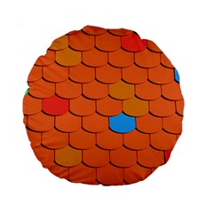 Roof Roofing Tiles  Standard 15  Premium Round Cushions by artworkshop