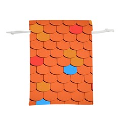 Roof Roofing Tiles  Lightweight Drawstring Pouch (l) by artworkshop