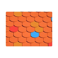 Roof Roofing Tiles  One Side Premium Plush Fleece Blanket (mini)