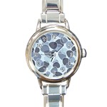 Sample Pattern Seamless Round Italian Charm Watch Front