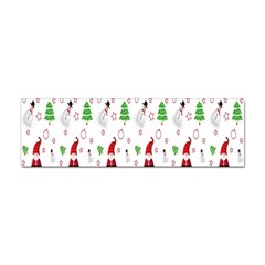 Santa Claus Snowman Christmas  Sticker (bumper) by artworkshop