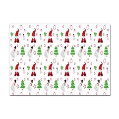 Santa Claus Snowman Christmas  Sticker A4 (100 Pack) by artworkshop