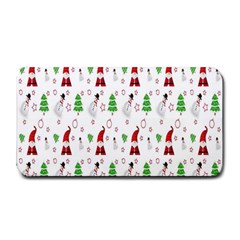 Santa Claus Snowman Christmas  Medium Bar Mat by artworkshop