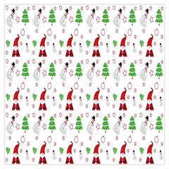 Santa Claus Snowman Christmas  Lightweight Scarf  by artworkshop