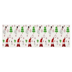 Santa Claus Snowman Christmas  Banner And Sign 6  X 2  by artworkshop