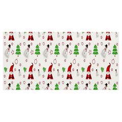 Santa Claus Snowman Christmas  Banner And Sign 8  X 4 