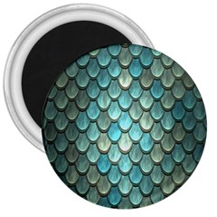 Scales Backdrop Texture 3  Magnets by artworkshop