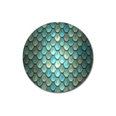 Scales Backdrop Texture Magnet 3  (round) by artworkshop