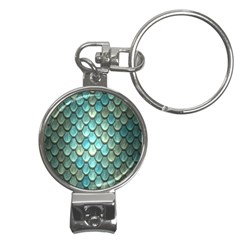 Scales Backdrop Texture Nail Clippers Key Chain by artworkshop