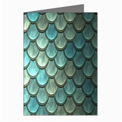 Scales Backdrop Texture Greeting Cards (pkg Of 8) by artworkshop