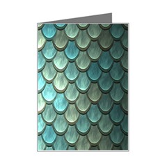 Scales Backdrop Texture Mini Greeting Card by artworkshop