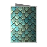 Scales Backdrop Texture Mini Greeting Cards (Pkg of 8) Left