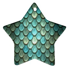 Scales Backdrop Texture Star Ornament (two Sides) by artworkshop