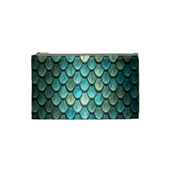 Scales Backdrop Texture Cosmetic Bag (small) by artworkshop