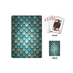 Scales Backdrop Texture Playing Cards Single Design (mini) by artworkshop