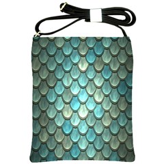 Scales Backdrop Texture Shoulder Sling Bag by artworkshop