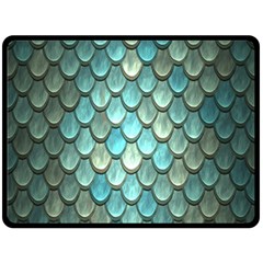 Scales Backdrop Texture Fleece Blanket (large) by artworkshop