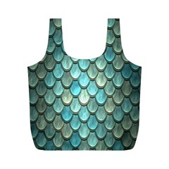 Scales Backdrop Texture Full Print Recycle Bag (m) by artworkshop