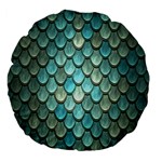 Scales Backdrop Texture Large 18  Premium Flano Round Cushions Back