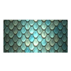 Scales Backdrop Texture Satin Shawl 45  X 80  by artworkshop