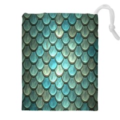 Scales Backdrop Texture Drawstring Pouch (4xl) by artworkshop