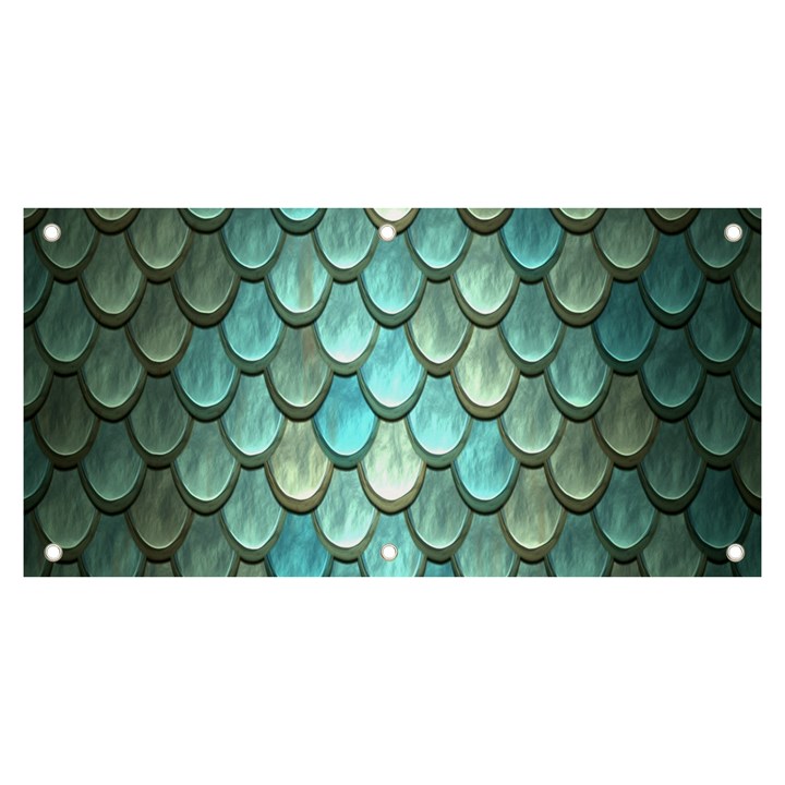 Scales Backdrop Texture Banner and Sign 6  x 3 