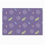 Seamless Pattern Floral Background Violet Background Postcard 4 x 6  (Pkg of 10) Front