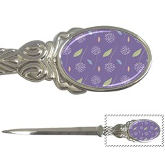 Seamless Pattern Floral Background Violet Background Letter Opener by artworkshop