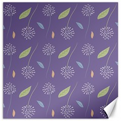 Seamless Pattern Floral Background Violet Background Canvas 16  X 16  by artworkshop