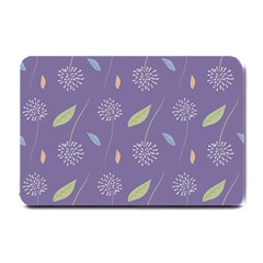 Seamless Pattern Floral Background Violet Background Small Doormat by artworkshop