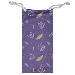 Seamless Pattern Floral Background Violet Background Jewelry Bag by artworkshop