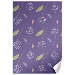 Seamless Pattern Floral Background Violet Background Canvas 20  X 30  by artworkshop