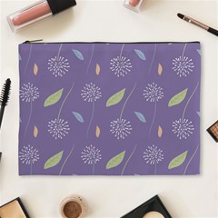 Seamless Pattern Floral Background Violet Background Cosmetic Bag (xl) by artworkshop