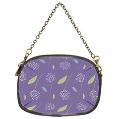 Seamless Pattern Floral Background Violet Background Chain Purse (one Side) by artworkshop