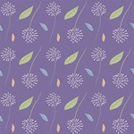 Seamless Pattern Floral Background Violet Background Play Mat (Rectangle) Front