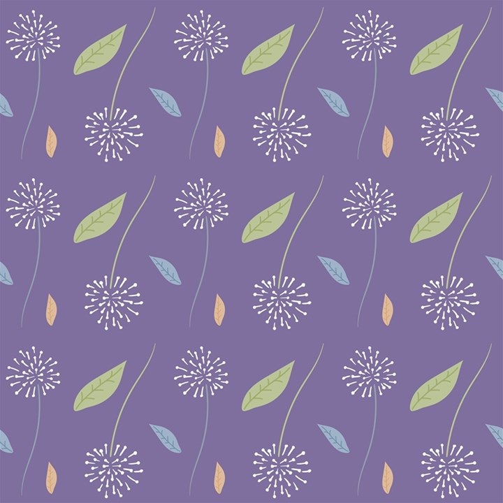 Seamless Pattern Floral Background Violet Background Play Mat (Rectangle)