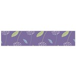 Seamless Pattern Floral Background Violet Background Small Flano Scarf Front