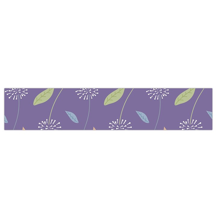 Seamless Pattern Floral Background Violet Background Small Flano Scarf