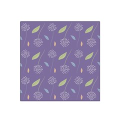 Seamless Pattern Floral Background Violet Background Satin Bandana Scarf 22  X 22  by artworkshop